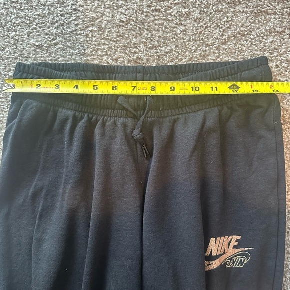 Nike Black Sweatpants with Rose Gold Glitter Logo - Picture 7 of 7